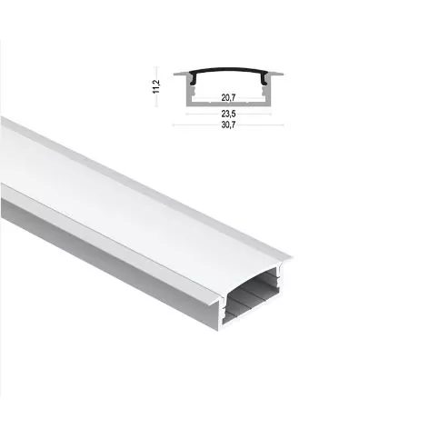 Şerit Işık için LED Dikdörtgen Alüminyum Profil