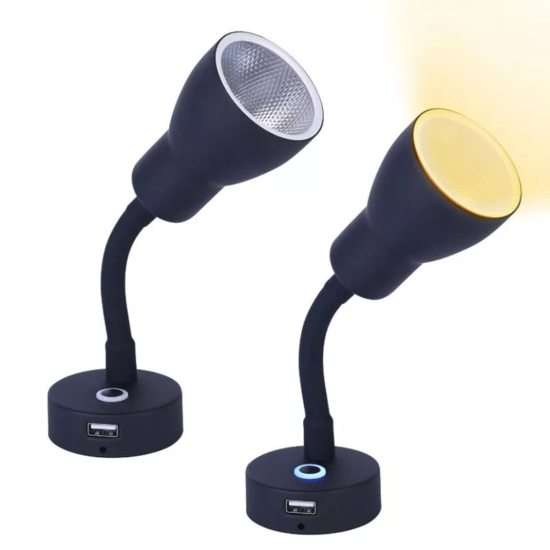 RV Araba Karavan LED USB Armatür Işıkları